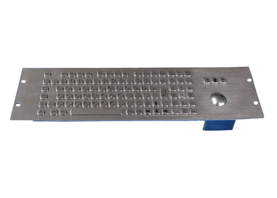 800DPI 19U Vandal Proof Keyboard 100 Keys With Optical Trackball